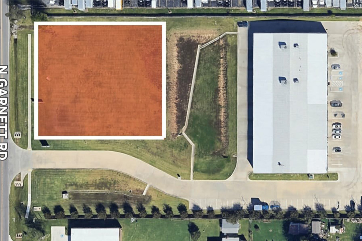 Pecan Valley Business Center 1341 & 1351 N Garnett Rd commercial land satellite view